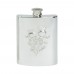 ORNATE THISTLE HIP FLASK