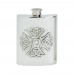 6OZ CROSS EMBOSSED HIP FLASK
