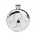 6OZ ROUND FLASK ONYX STONE HAZARD DESIGN