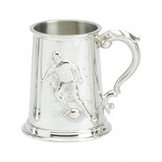 Tankard Stamped Football Scene