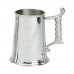 1PT PEWTER TANKARD STANDARD ROPE HANDLE