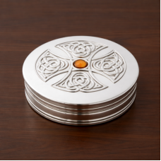 Trinket Box Topaz Cross 
