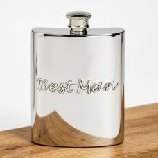 6OZ BEST MAN HIP FLASK