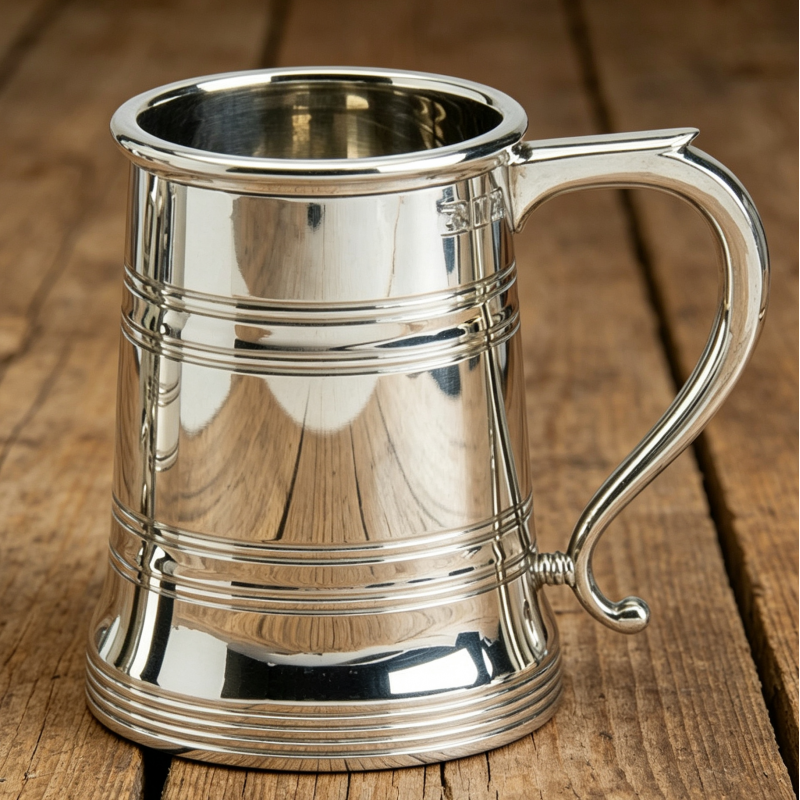 1PT PEWTER TANKARD SANDRINGHAM 1PT PEWTER TANKARD SANDRINGHAM