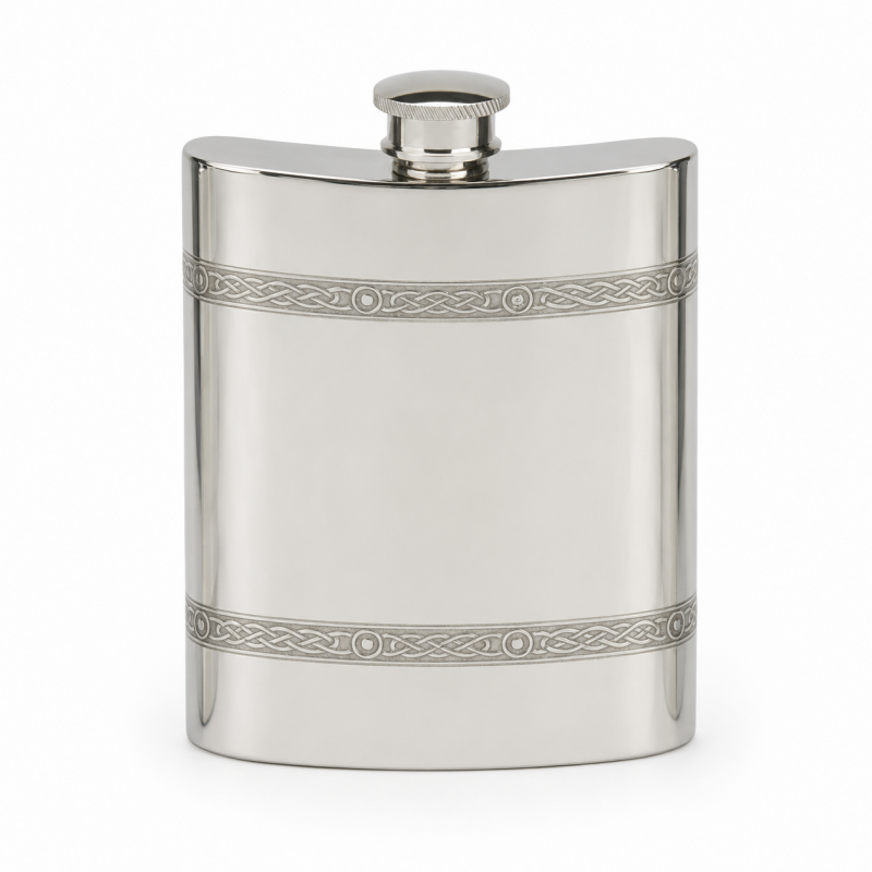 Celtic Wire Hip Flask