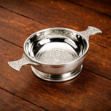 CELTIC CROSS QUAICH BOWL