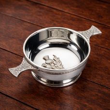 CELTIC QUAICH BOWL WITH THISTLE