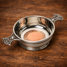 CELTIC QUAICH BOWL WITH COPPER RING