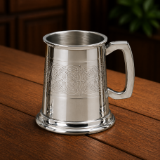 1/2 PINT PEWTER CELTIC PANEL