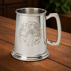 1 PT PEWTER TANKARD KELLS DRAGON