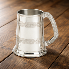 1 PT PEWTER TANKARD CELTIC