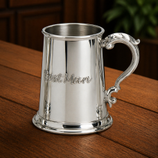 1PT PEWTER TANKARD BEST MAN
