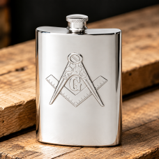 60Z MASONIC HIP FLASK