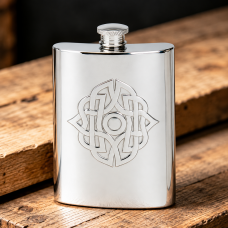 6OZ CELTIC BUCKLE HIP FLASK