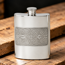 6OZ CELTIC PANEL HIP FLASK