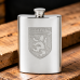 6OZ SCOTLAND SHIELD HIP FLASK