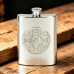6OZ CELTIC CROSS HIP FLASK