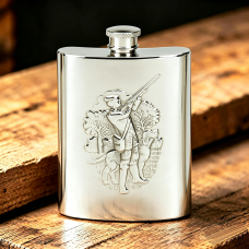 SHOOTING SCENE HIP FLASK