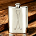 6OZ CROSS GOLF CLUBS HIP FLASK