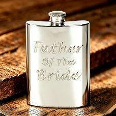 6OZ FATHER OF THE BRIDE HIP FLASK