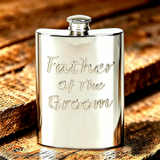 6OZ FATHER OF THE GROOM HIP FLASK