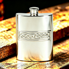 Celtic Design Hip Flask