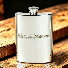 6OZ BEST MAN HIP FLASK