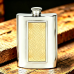 6OZ CELTIC BRASS HIP FLASK