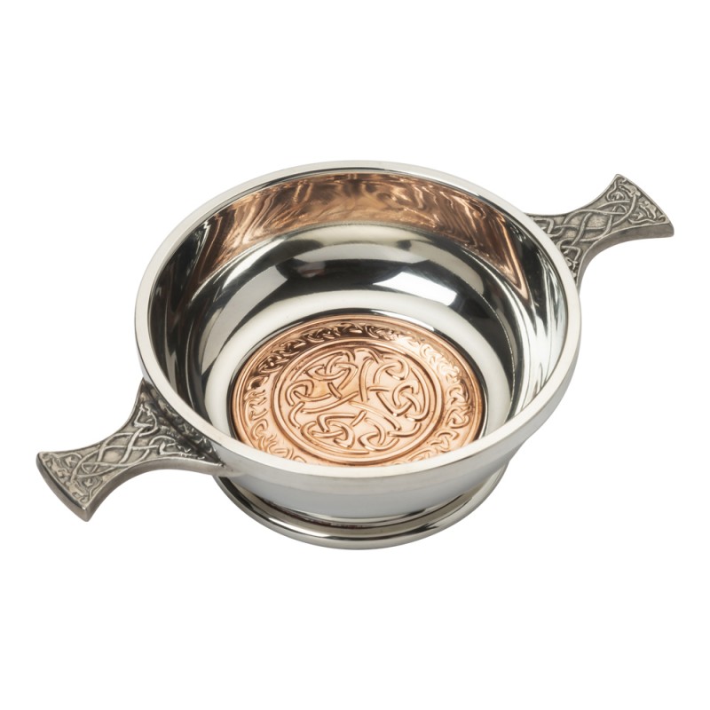 COPPER CELTIC QUAICH BOWL COPPER CELTIC QUAICH BOWL