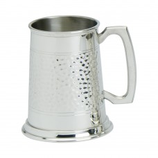 PEWTER TANKARD HALF HAMMERED PEWTER TANKARD HALF HAMMERED